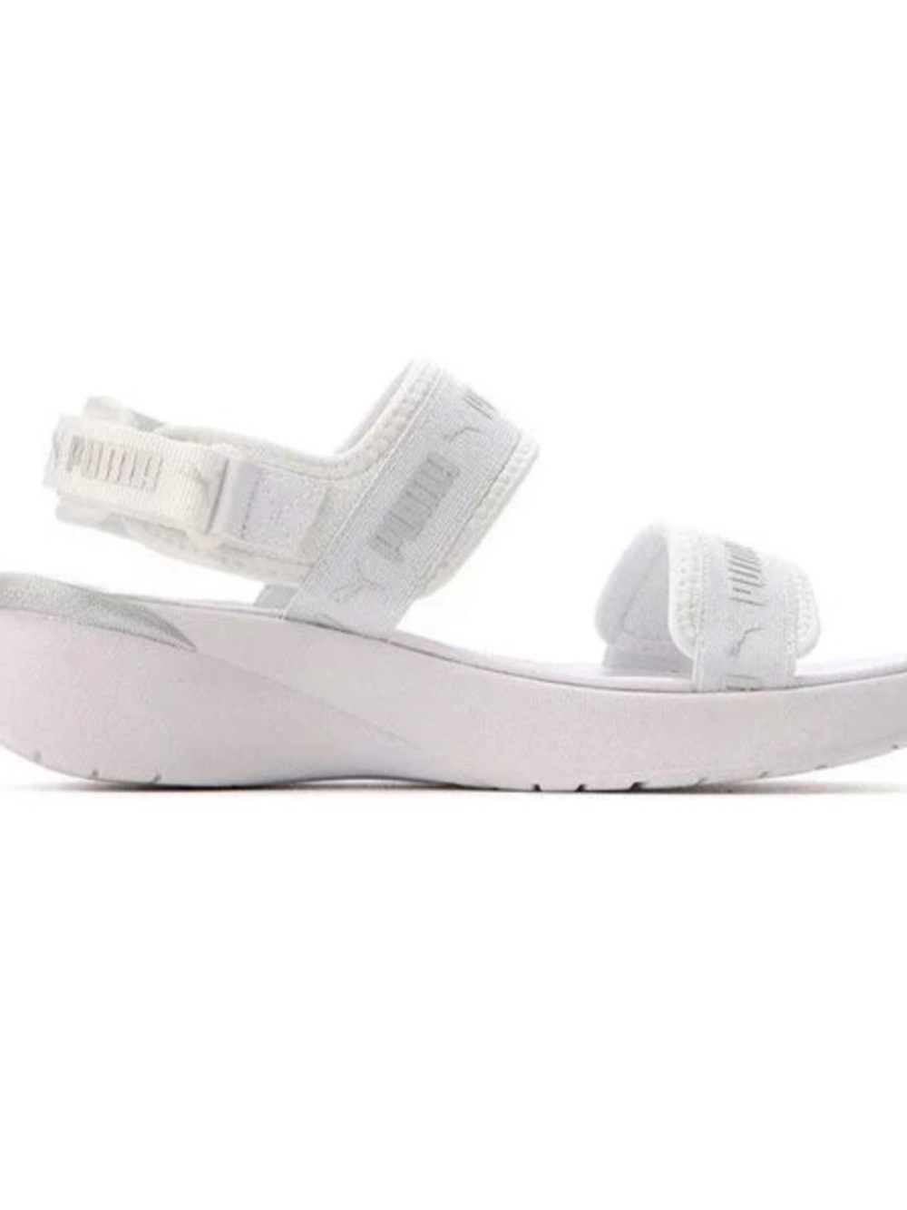 Puma White Women's Adjustable Slingback Platform Sandals Size 8 New